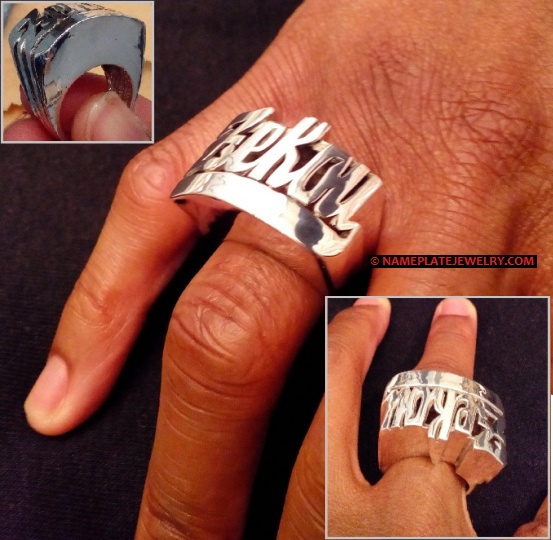 Personalized name rings 